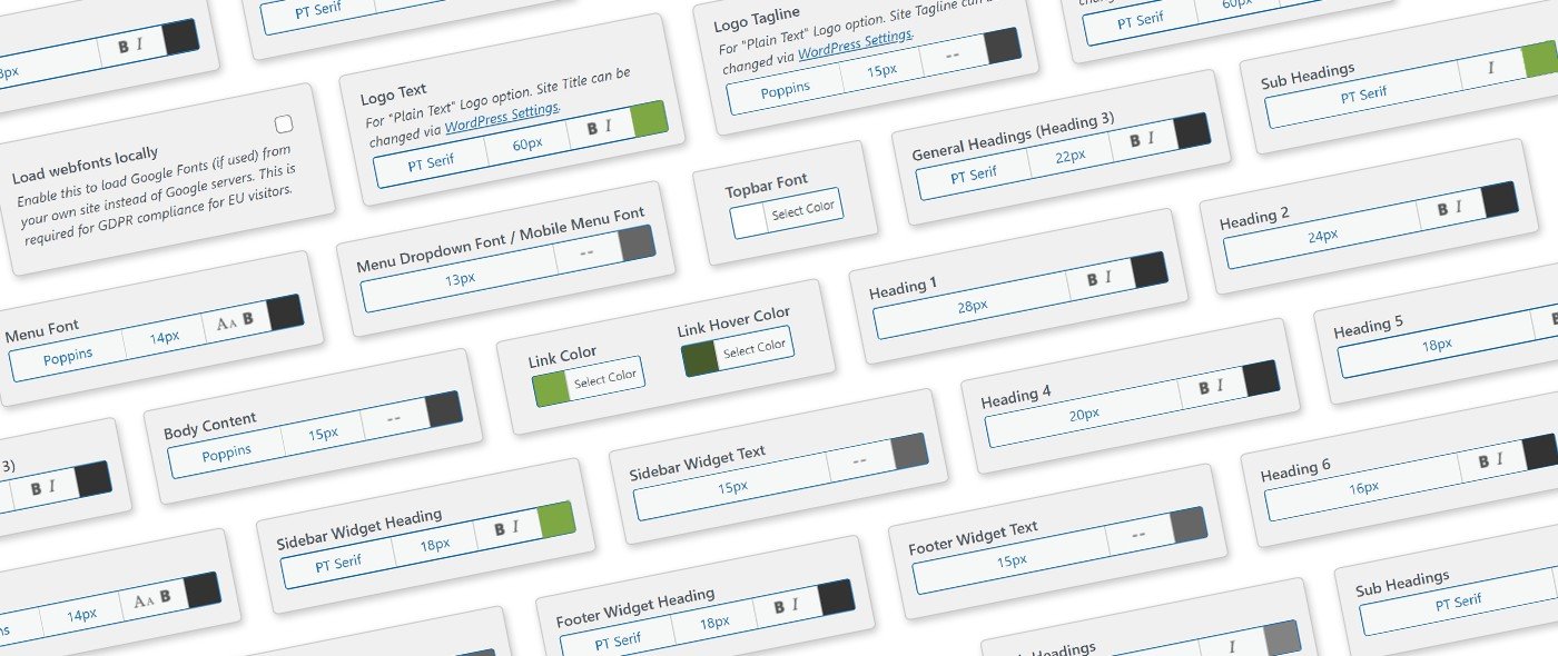 Content Typography Desktop